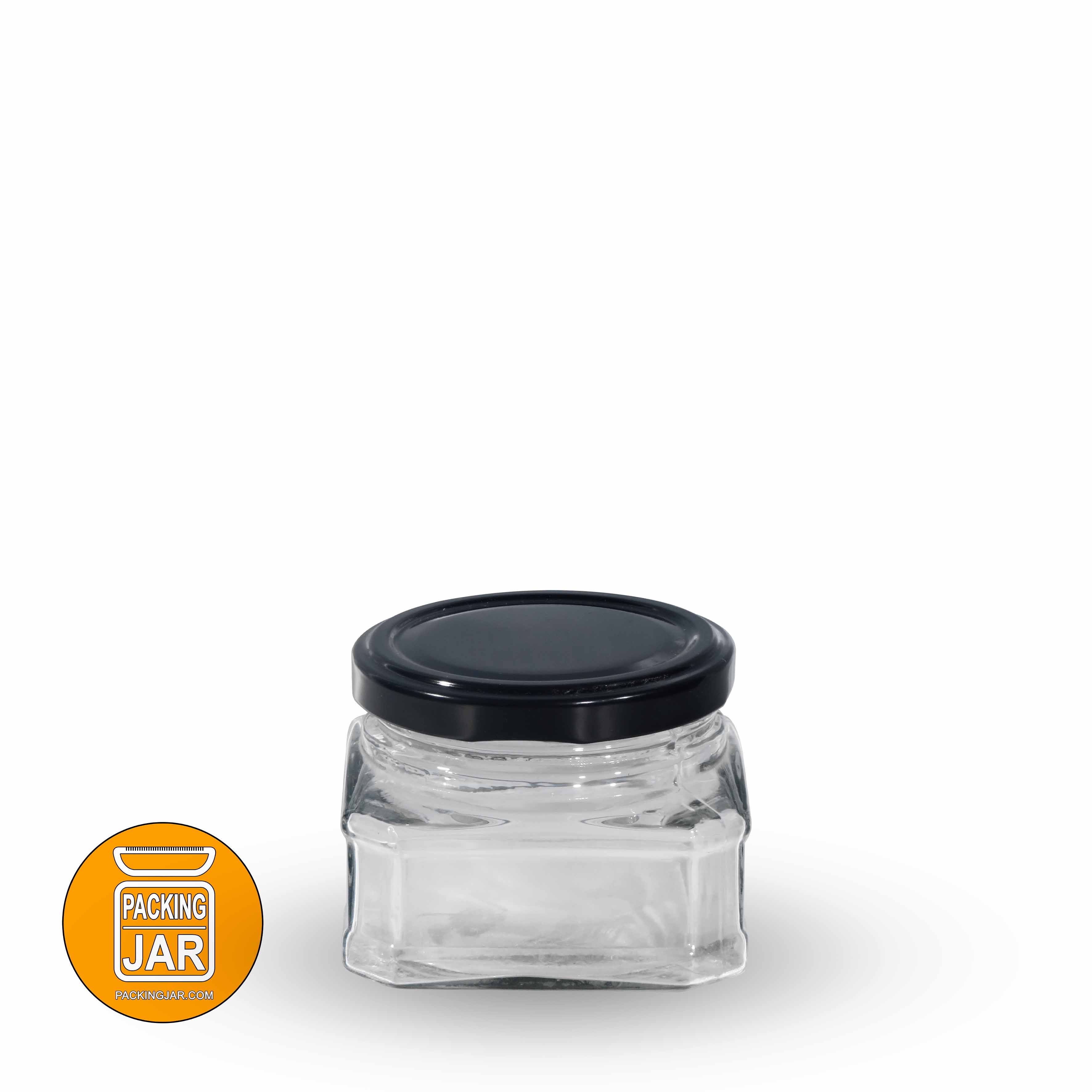 جار شیشه ای  دواتی سایز 3 